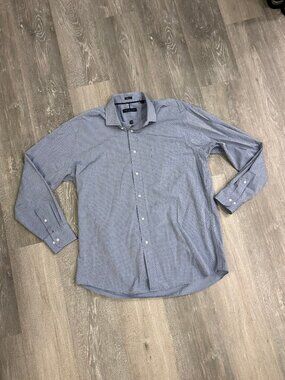 Tommy Hilfiger Regular Fit Polka Dot Button Down Long Sleeve Shirt Size Large